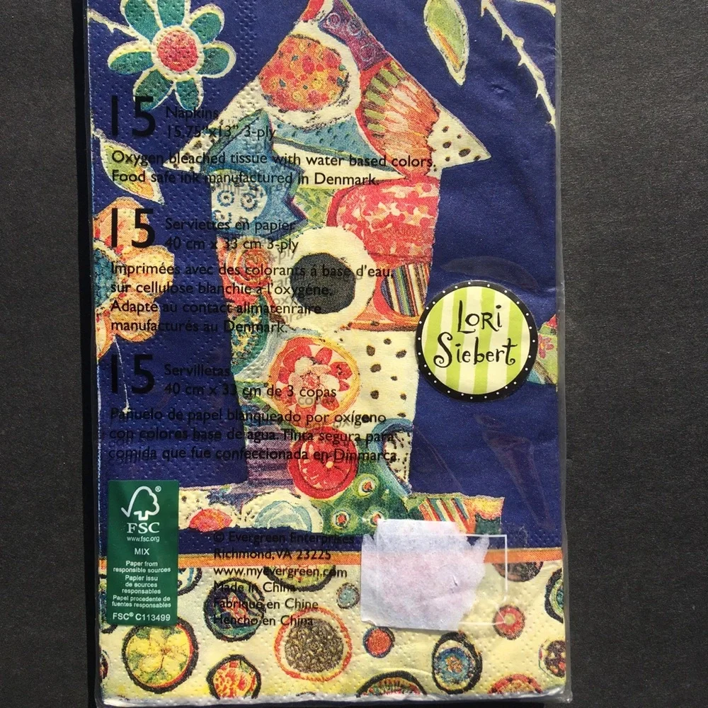 2 Packages Cypress Home Paper Guest Napkins Birdhouse Theme Party Crafts New